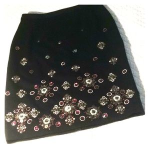 White House Black Market beaded skirt